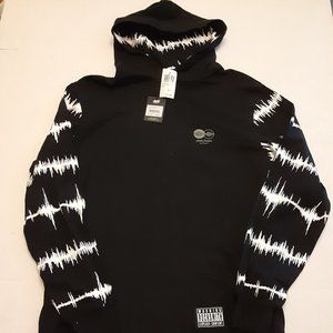 NEW ROCKSMITH BLACK HOODIE light weight shirt JACKET MENS MEDIUM + cap